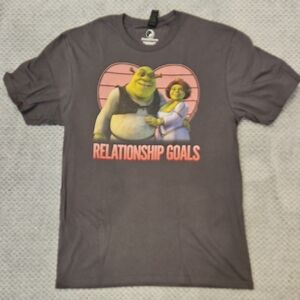 Dreamworks Shrek and Fiona Tee - Dark Gray